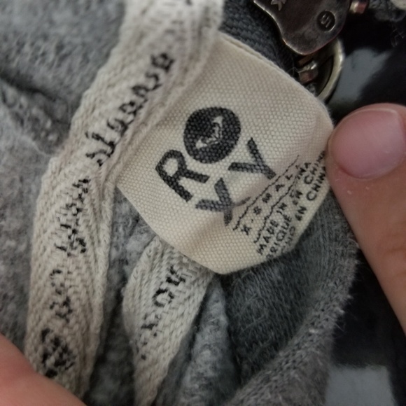 ROXY | gray full zip hoodie - Picture 4 of 4